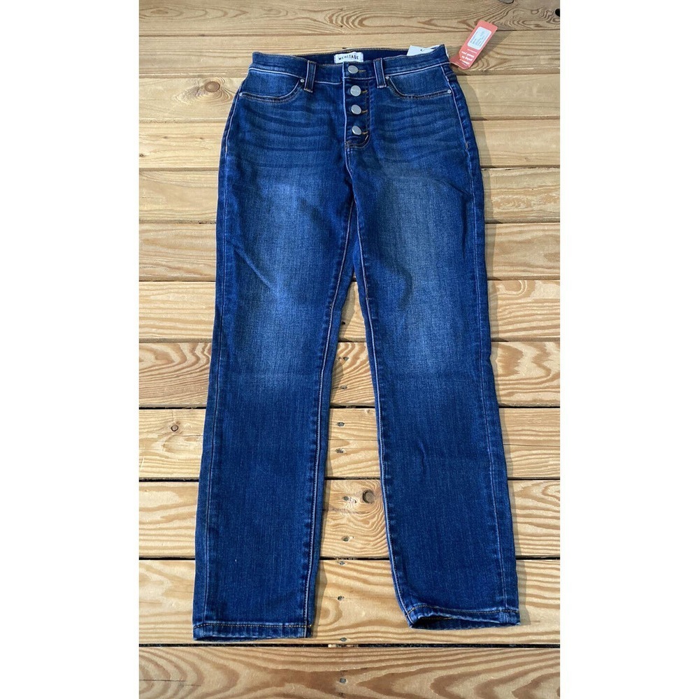 NWT Meritage High Waist Crop Skinny Jeans Size 27 Women’s Blue MSRP $89